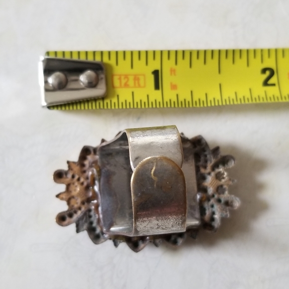 Hand Crafted Repurposed Vintage Infant of Prague Relic Medal Rhinestone Ring - Picture 15 of 16